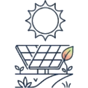 Icono de tecnología sostenible