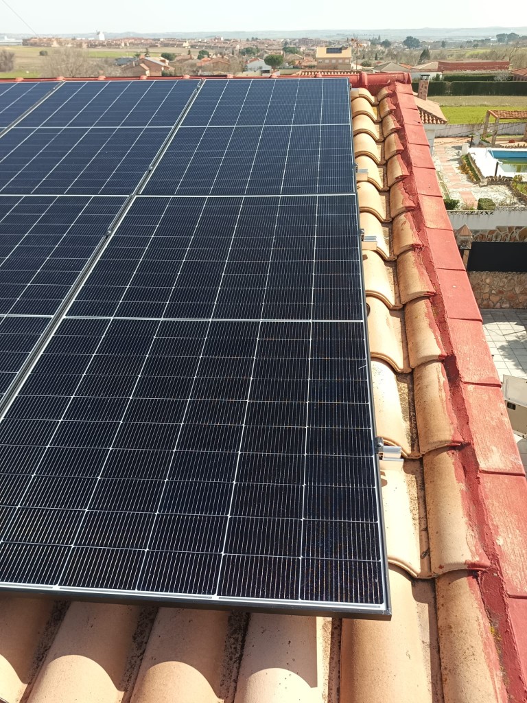 Integración en tejado residencial
